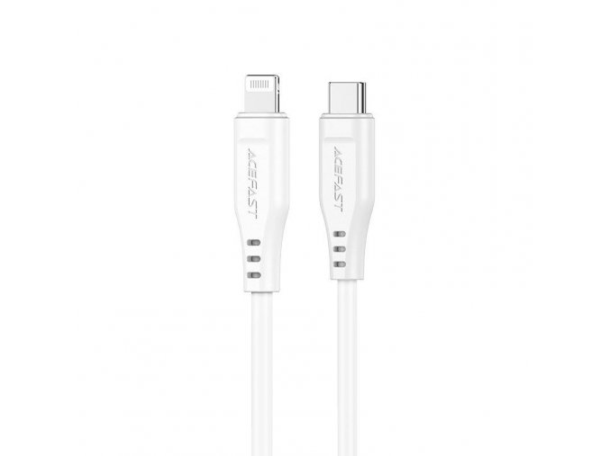Acefast kabel USB-C -> Lightning, MFi, 1,2m max.30W Max. 3A bílý [C3-01 w]