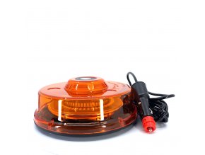 LED střešní výstražné světlo - maják s magnetem, 12-24V, oranžové [ALR0029]