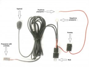 Kabeláž pro pracovní světla 12V [LB0062-1]