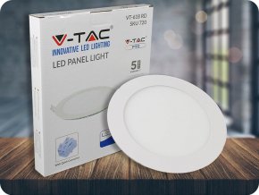 18W LED vestavěný panel s napájecím zdrojem, kulatý (1500Lm), SAMSUNG chip (Barva světla Studená bílá 6400K)