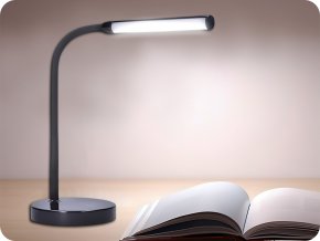 Solight LED stolní lampička, 4W, stmívatelná, 4200K, černá