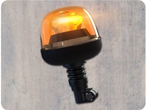 LED výstražný maják 22W, 10xLED, flex, napojení přes úchyt, 12-24V, oranžový [ALR0069]