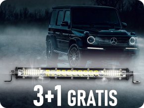 LED pracovní světlo 36W, 1600LM, 12/24V, 24xLED, 3+1 zdarma! [LB0075]