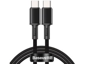 Baseus rychlonabíjecí datový USB-C -> USB-C kabel s vysokou hustotou, rychlonabíjecí 100W, 1m, černý [CATGD-01]