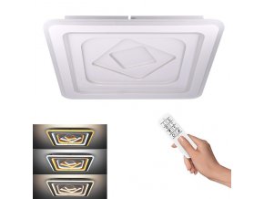 Solight LED stropní světlo Cascade, čtvercové, 130W, 7067lm, dálkové ovládání [WO758-1]