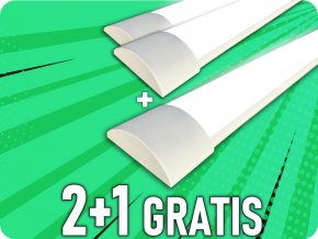 LED hranolové svítidlo vysokosvítivé 38W, 150cm, 2+1 zdarma!