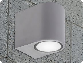 Nástěnné LED svítidlo 1xGU10, IP54, šedé [SLIP007007]