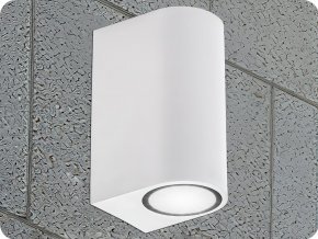 Nástěnné LED svítidlo 2xGU10, IP54, bílé [SLIP007010]