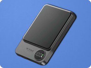 MagSafe kompatibilní Powerbanka 10 000mAh, s bezdrátovým nabíjením, šedá