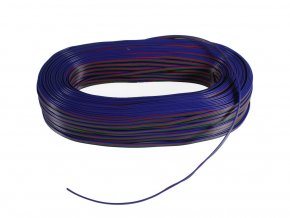 5190 1 kabel rgb 4 zilovy 4x0 35mm 1m