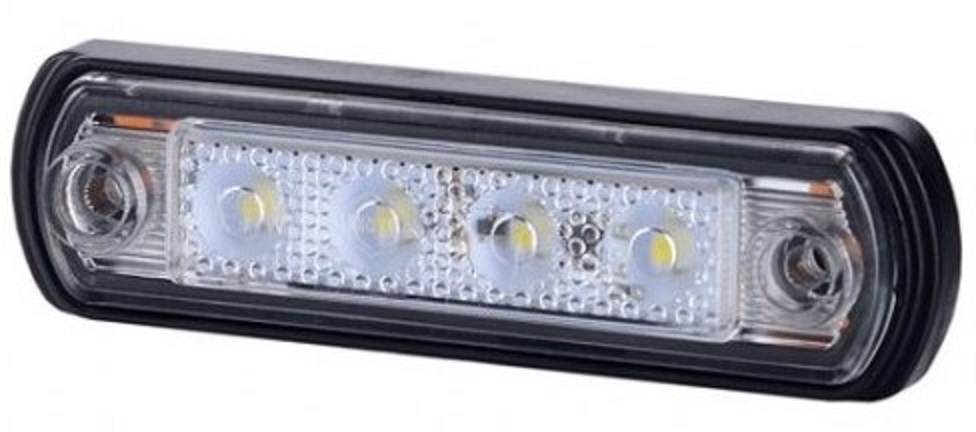 LED boční obrysové světlo, BÍLÉ, LD676, 0,5W/1W, 12/24V [L1675]