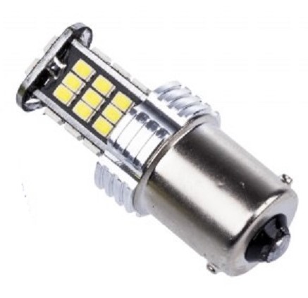 Einparts LED auto žárovka P21W 1156, 30 SMD 3020, CANBUS, 10-30V, 6000K, balení 2ks [EPL149]