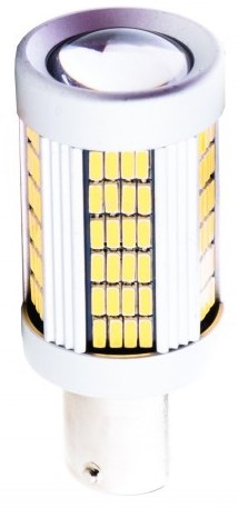 Einparts LED auto žárovka 1156 P21W, 135 SMD 4014, CANBUS, 10-30V, 6000K, balení 2ks [EPL158]