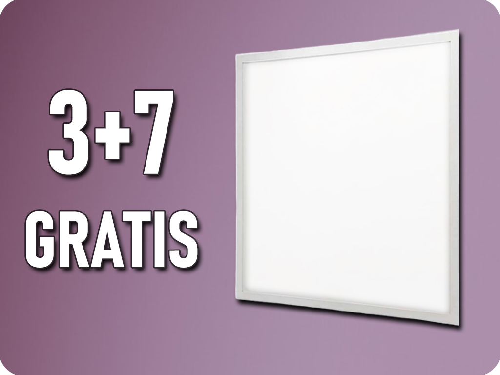 LED panel s napájecím zdrojem 36W, 4320lm, 60x60cm, 3+7 zdarma! Teplá bílá