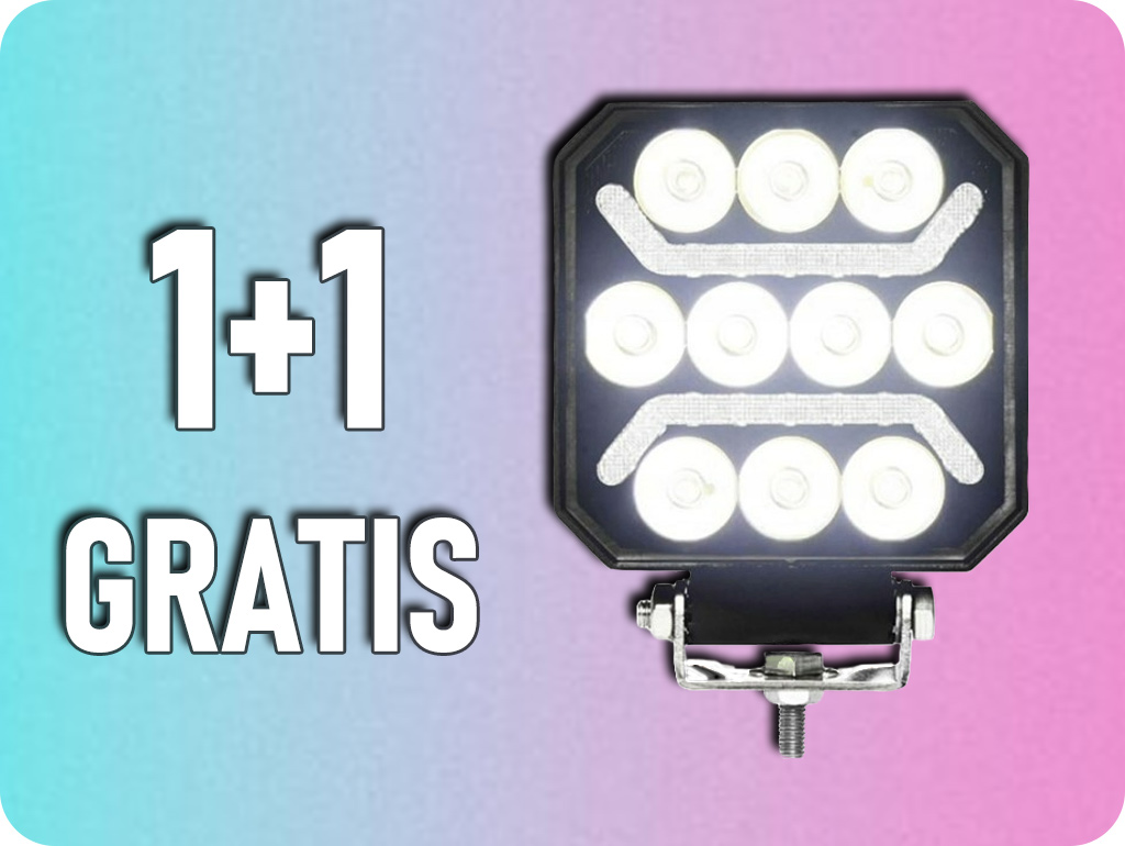 LED pracovní světlo 15W, 1500lm + LED pás, 12/24V, IP67, 1+1 zdarma! [L0184]