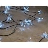 Solight LED vánoční řetěz, hvězdy, 20 LED, 3m, přívod 3m, IP20, bílý
