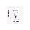 E14 LED žárovka 9W (806Lm), SAMSUNG chip, A58 (Barva světla Studená bílá)