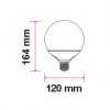 E27 LED žiarovka 13W (1055Lm), stmívatelná, G120 (Barva světla Studená bílá 6400K)