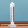 55W   sloupový   ventilátor   90cm  s  ukazatelem  teploty  a  dálkovým   ovládáním