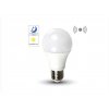 LED žárovka E27 s pohybovým senzorem, 9W (806lm) (Barva světla Studená bílá 6400K)