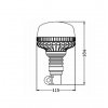 LED výstražný maják TruckLED OPTI 12-19W, 12/24V, 36xLED flex [ALR0061]