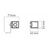 LED výstražný maják 30W, 12/24V, 6 módů, R65 R10 [BLK0036]