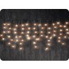 LED déšť, 3m, 144LED, 24xvětev, 60cm délka větve, WW, bez funkcí, s adaptérem [X08144121]