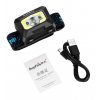 LED dobíjecí čelovka Supfire X30, 5 módů + senzor, nabíjení přes Micro-USB, 5W, 340lm, 120m