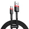 Baseus Cafule Micro USB kabel 1.5A, 2m, červená+černá [CAMKLF-C91]