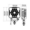 LED pracovní světlo 26W, 2800LM, 18xLED, 12/24V, IP68 [L0172]