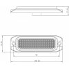 LED výstražné světlo 4xLED, 12W, 4 módy, 12/24V [L1892]