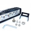 LED pracovní světlo 18W, 1680lm, 6xLED, 12V/24V, IP67 [L0097S-B]