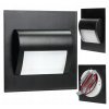 Schodišťové LED svítidlo Drako 1,5W, 30lm, 12V, černé, 6000K [AD-OS-6164L6/B]