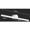 LED svítilna nad zrcadlo, 10W, 1530lm, 61cm, IP65, bílé