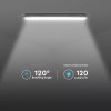 LED voděodolná lampa Samsung chip 36W, 4320lm, 120cm, IP65, mléčný kryt