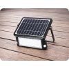 LED solární reflektor s pohybovým senzorem, 10W, 1150lm, černý, IP65, 4000K