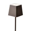 LED STOLNÍ LAMPA, 2W, 200LM, 3000K, NABÍJATELNÁ, hnědo-červená CORTEN