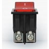 Vypínač kolébkový I/O červený hranatý podsvícený 20A/230V [OR-AE-13179/R/B]
