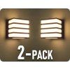 LED nástěnné svítidlo 8W, IP65, hnědé/2-PACK!