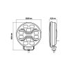PŘEDNÍ LED SVĚTLO SPIDER TOXIC+VÝSTRAŽNÉ+ POZIČNÍ 80W+3W+14W, IP69K/2-PACK + dárek (termo hrnek)🎁! [L3440]