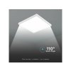 LED PŘISADENÝ PANEL S NAPÁJECÍM ZDROJEM 36W, 4320LM, 595X595MM, 2V1