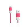 PANTONE KABEL MFI USB-A - LIGHTNING 1,5M, 2.4A, RŮŽOVÝ [GSM174229]
