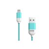 PANTONE KABEL MFI USB-A - LIGHTNING 1,5M, 2.4A, MODROZELENÝ [GSM174228]