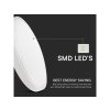 LED SVÍTIDLO 36W, 3820LM, KULATÉ, BÍLÝ RÁM, SAMSUNG CHIP