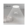 LED SVÍTIDLO 24W, 2500LM, KULATÉ, BÍLÝ RÁM, SAMSUNG CHIP, 1+1 zdarma!