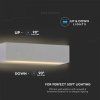 LED nástěnné svítidlo 9W, 850lm, UP&DOWN, šedé, IP65/2-PACK!