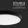 LED svítilna 18W, 1830lm, kulatá, černý rám, 1+1 zdarma!