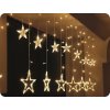 ✾  Solight LED vánoční závěs, hvězdy, šířka 1,8m, 77LED, IP20, 3xAA, USB/2-PACK! [1V227]