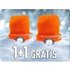 ČEPICE S NABÍJATELNÝM LED SVĚTLEM 1W, 250mAh, 6500K, ORANŽOVÁ, 1+1 zdarma! [EC20589]