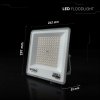 LED reflektor 100W, 8150lm, CCT změna barvy, CREE CHIP, černý, 1+1 zdarma!